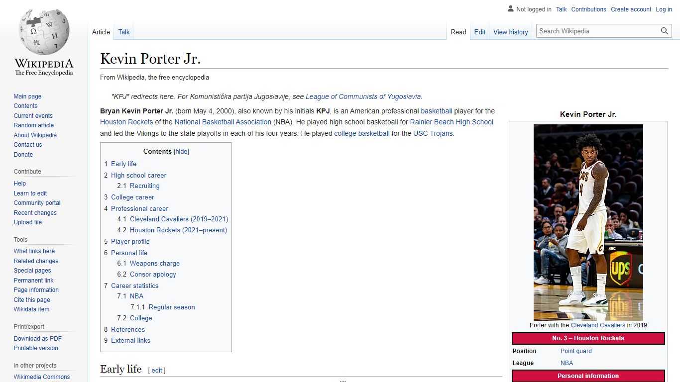 Kevin Porter Jr. - Wikipedia